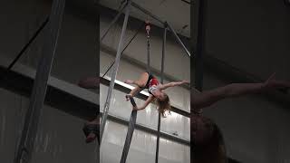 Aerialist performing at Winter Knights of Cheyenne  Cheyenne WY  February 18 2024 [upl. by Ocimad]