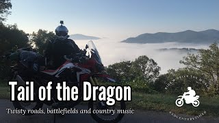 Tail of the Dragon Deals GapBlue Ridge ParkwayBattlefield Tour on the Africa Twin [upl. by Ibba554]