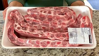 Costco Pork Side Ribs  Costco2024  Pork Side Ribs  Costco Meat Recipes  ASMR cooking [upl. by Azmuh]