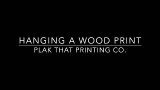 How To Hang A Wood Print [upl. by Attevad]