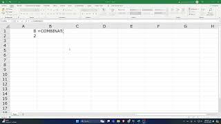 Usar la función COMBINAT en Excel [upl. by Belmonte]