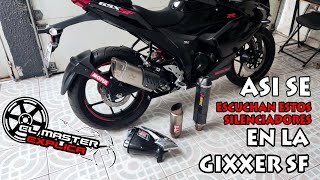 Sonido De Escape Suzuki Gixxer Sf  Silenciador Deportivo Universal y Sus Diferencias [upl. by Harrak]