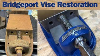 Bridgeport Mill Vise Restoration From Rust to Restored [upl. by Akeemat]