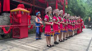 China’s Ethnic Tujia Performers Share Cultural Wedding with Groom Seeing Bride for 1st Time [upl. by Ellerud]