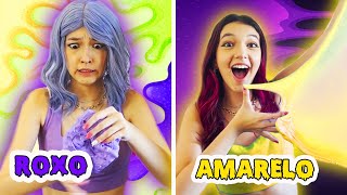 FAZENDO SLIME NA COR SORTEADA EM 5 MINUTOS  Luluca [upl. by Esineg]