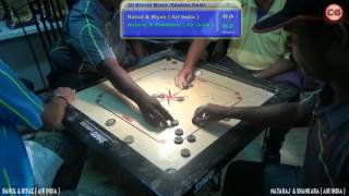 Doubles Final Rahul amp Riyaz VS Nataraj amp Shankara Corporate Carrom Tournament By Victory Events 2017 [upl. by Christyna]