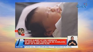 Sophie Albert and Vin Abrenica reveal baby’s name share birth story in new vlog  UB [upl. by Kindig]