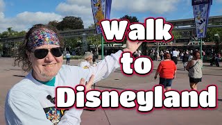 Walk from the Desert Palms Resort Anaheim to Disneyland [upl. by Humo349]