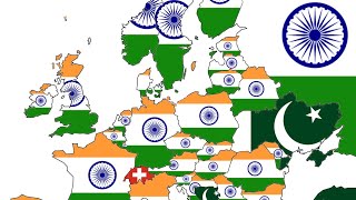 India 🇮🇳 VS Pakistan 🇵🇰 Most liked in Europe shorts india pakistan europe [upl. by Nerha]