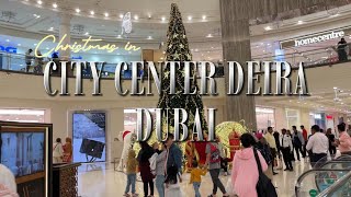 City Center Deira  Christmas in DCC  Walking tour [upl. by Rissa810]