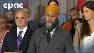 Jagmeet Singh faces the press after ending LiberalNDP confidence deal – September 5 2024 [upl. by Sesom]