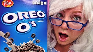 Oreo Cereal Chips Ahoy Cereal Smores Cereal Granny McDonald Review [upl. by Willett756]