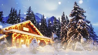 Merveilleuse musique de relaxation relaxante et zen  chalet et neige en hiver F Amathy [upl. by Ellertnom]