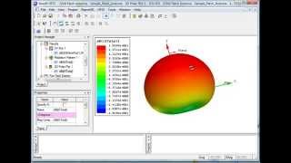 draw a 3D radiation pattern HFSS [upl. by Einatsed]