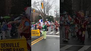 Denville String Band brings the mummer fun to the St Patrick’s Day parade 👍✨🍀💫 [upl. by Rambort]