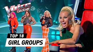 MINDBLOWING GIRL GROUPS in the Blind Auditions on The Voice [upl. by Karee]