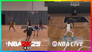 NBA 2K25 Gameplay vs NBA Live Gameplay [upl. by Jana]