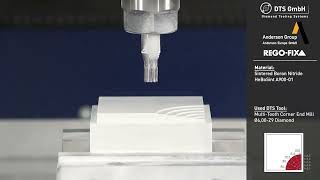 Rani Tool Corp Machining Sintered Boron Nitride A9000 with DTS GmbH Tools [upl. by Eam841]