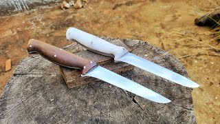 Knife Making  Forging Twin Boning Knives [upl. by Kate452]