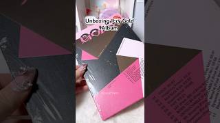 Unboxing Itzy Gold Album [upl. by Linders]