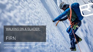 Walking techniques high alpine tours on firn with crampons amp ice axe – Tutorial 918  LAB ICE [upl. by Llenor]