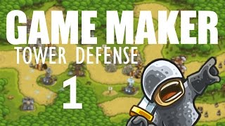 Game Maker Tower Defense  Part 1  First Enemy amp Level [upl. by Merdith]