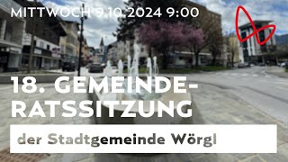 18 Gemeinderatssitzung der Stadt Wörgl [upl. by Panther]