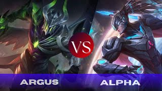 Who wins Argus vs Alpha 5 Rounds [upl. by Adnohr]