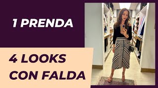 1 prenda 4 looks con falda [upl. by Nagoh60]