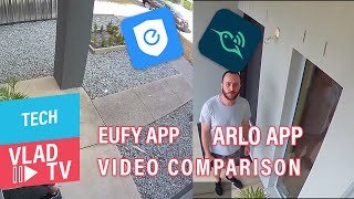 Video Comparison Eufy Cam vs Arlo Pro 2 [upl. by Einnor323]