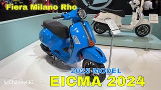 Vespa GTS Supersport 310 HPE ABS ASR 2025 Walkaround  EICMA 2024  FieraMilano Rho [upl. by Eilahtan]