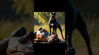 Pit Monster vs Dangerous Dogs American Pitbull Wolf Dog Cane Corso [upl. by Gilligan834]