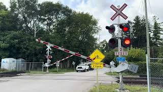 GO Train and VIA Rail Action In Pickering [upl. by Wurtz544]