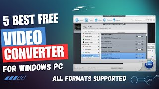 5 Best Free Video Converter Software For PC ✅  Without Watermark  For Windows 7 8 10 11 [upl. by Keligot]