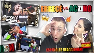 🇪🇸ESPAÑOLES REACCIONAN a ACZINO VS ERRECÉ  FINAL FMS INTERNACIONAL [upl. by Ahsinirt]