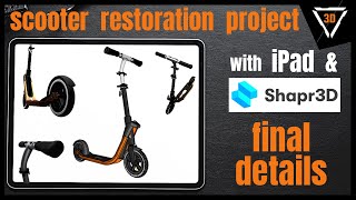 3D modeling on iPad  Scooter restoration with Shapr3D  part 6  final details shapr3d 3dmodeling [upl. by Pandora]