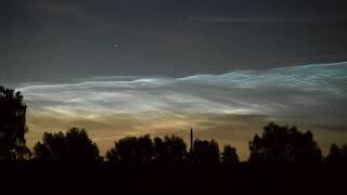 Noctilucent Clouds over Belgium June 28 local midnight [upl. by Ringler]