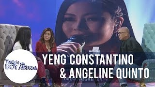 TWBA Yeng Constantino and Angeline Quinto are happy about ASAP Natin To [upl. by Einnil675]