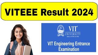 VITEEE Results 2024 । How to check VITEEE result 2024 [upl. by Nomis725]