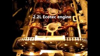 A detailed look at one cycle of valve piston cam and crank timing in a GM Ecotec engine [upl. by Raye607]