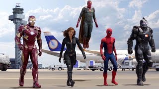 Team Iron Man vs Team Cap  Airport Battle Scene  Captain America Civil War  Movie CLIP HD [upl. by Dedric35]