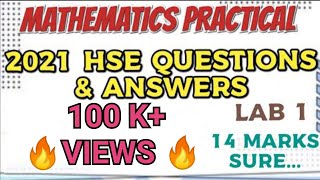 HSE MATHEMATICS PRACTICAL 2021 PUBLIC PRACTICAL QUESTIONS AND ANSWERSLAB 1HOW TO WRITE ANSWERS [upl. by Oiruam]