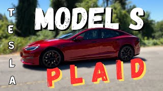 It’s a Real Life Spaceship  2023 Tesla Model S Plaid Review [upl. by Alekal]