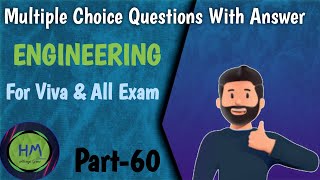 Multiple Choice Questions With Answer  MCQ  Engineering  Part60 [upl. by Erdei]