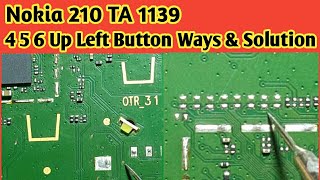 Nokia 210 TA 1139 4 5 6 Up Left Button Not Work Solution  Nokia 210 TA 1139 Keypad Ways [upl. by Aynahs]