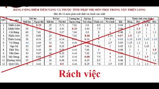 Bảng cộng điểm tiềm năng các phái trong Thiên Long Bát Bộ TLBB [upl. by Diehl]