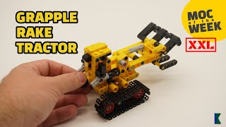 LEGO® Technic Grapple Rake Tractor  MOC by Nequmodiva  Speed Build  42163 Alternate [upl. by Menon680]