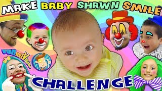 MAKE THE BABY SMILE CHALLENGE w Cutie Pie Shawn FUNnel V Family Fun [upl. by Delastre879]