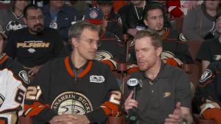 Ducks Live Niedermayer on 10th Anniversary of Stanley Cup [upl. by Eirrahs]