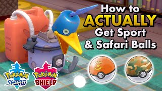 How To Farm SAFARI amp SPORT BALLS in Pokemon Sword amp Shield [upl. by Franky]